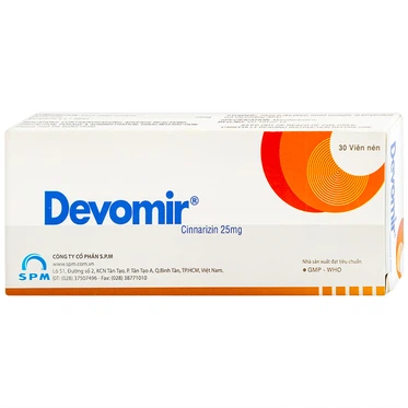 Thuốc Devomir 25mg SPM  (3 vỉ x 10 viên)