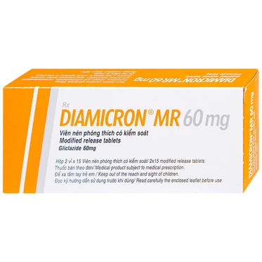 Thuốc Diamicron MR 60mg LES  (2 vỉ x 15 viên)