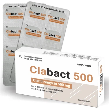Thuốc Clabact 500mg - DHG  (2 vỉ x 10 viên)