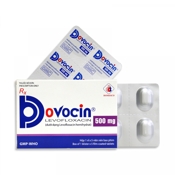 Dovocin 500mg (Levofloxacin) Domesco (H/5v)
