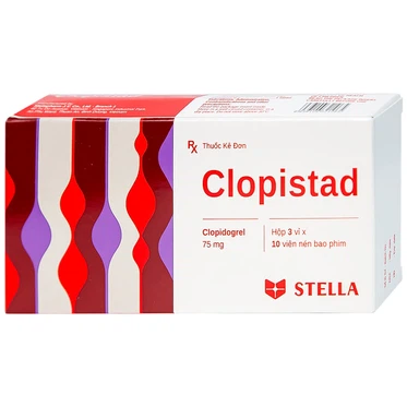 Thuốc Clopistad 75mg Stella  (3 vỉ x 10 viên)