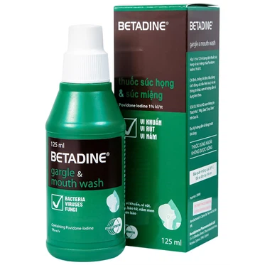 Thuốc súc họng Betadine Gargle & Mouth Wash (125ml)