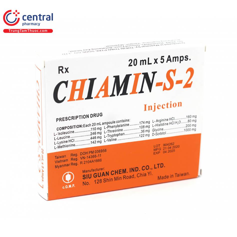 CHIAMIN-S-2 (20ML) (H/5 ống) - tiêm