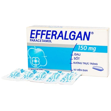 Viên đặt trực tràng Efferalgan 150mg Upsa SAS  (2 vỉ x 5 viên)