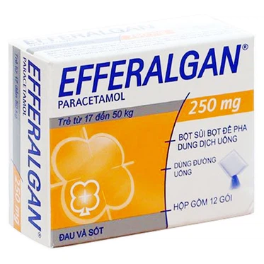 Bột sủi Efferalgan 250mg Bristol Myers Squibb  (12 gói)