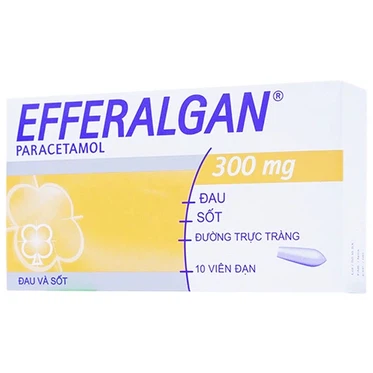 Thuốc đặt Efferalgan 300mg Bristol  (Hộp 10 viên)