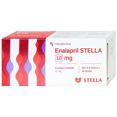 Thuốc Enalapril Stella 10mg  (3 vỉ x 10 viên)