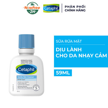 Sữa Rửa Mặt Cetaphil Dịu Lành Cho Da Nhạy Cảm (59ml) Gentle Skin Cleanser