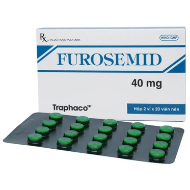 Thuốc Furosemid 40mg Traphaco  (2 vỉ x 20 viên)