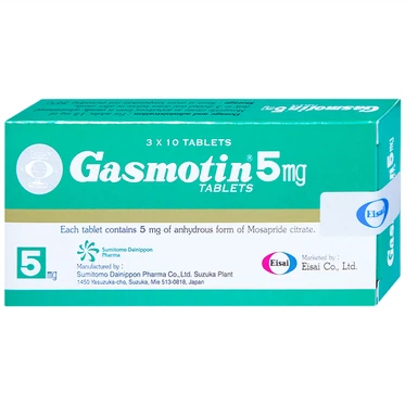 Thuốc Gasmotin 5mg Eisai (3 vỉ x 10 viên)