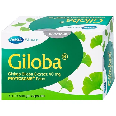 Thuốc Giloba 40mg MEGA We care  (3 vỉ x 10 viên)