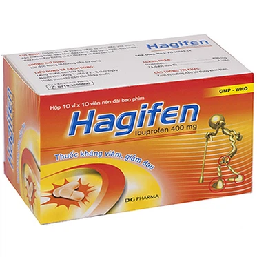 Thuốc Hagifen 400mg DHG  (10 vỉ x 10 viên)