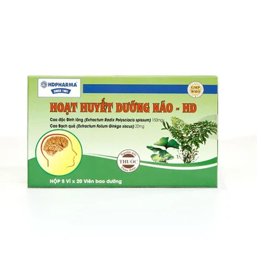 Thuốc Hoạt Huyết Dưỡng Não - HD (5 vỉ x 20 viên)