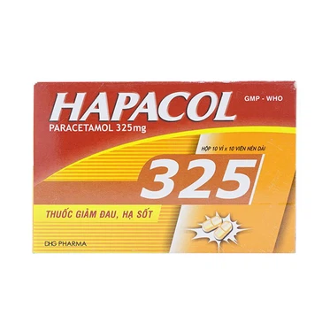 Thuốc Hapacol 325mg DHG  (10 vỉ x 10 viên)