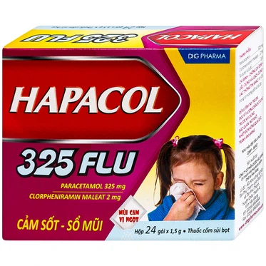 Thuốc Hapacol 325 Flu DHG  (24 gói)