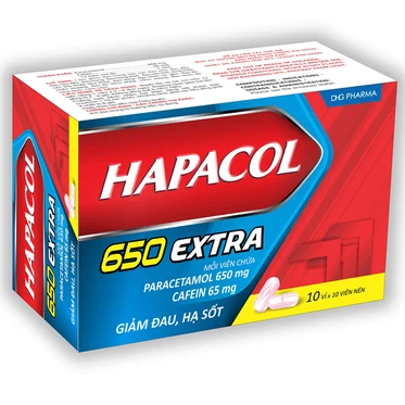 Thuốc Hapacol 650 Extra DHG  (100 viên)