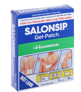 Cao dán Salonsip Gel-Patch (10 bao x 2 miếng)
