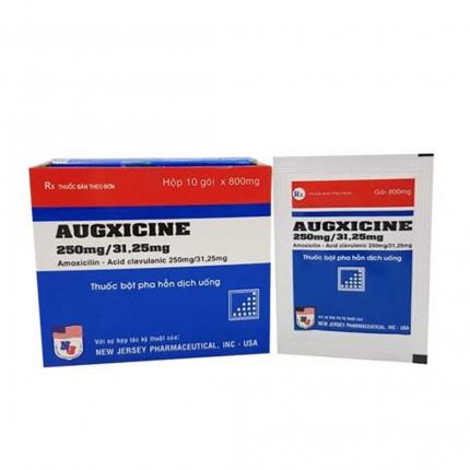 Augxicine 250mg/31,25mg (Thuốc bột pha hỗn dịch uống)