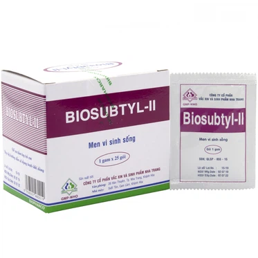 Men vi sinh sống Biosubtyl-II Biopharco( Nha Trang)  (25 gói x 1g)