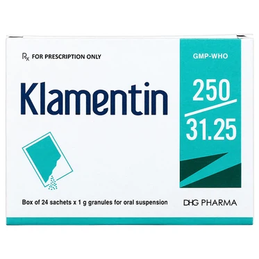 Thuốc Klamentin 250/31.25 DHG  (1g x 24 gói)