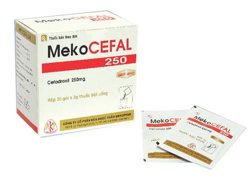 MEKOCEFAL CEFADROXIL 250MG (H/30 GÓI) - MEKOPHAR