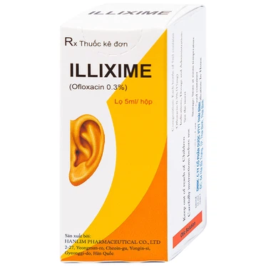 Thuốc nhỏ tai Illixime 0.3% Hanlim  (5ml)
