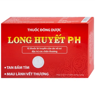 Thuốc Long Huyết P/H Phúc Hưng  (2 vỉ x 12 viên)