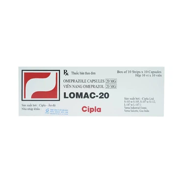 Thuốc Lomac-20mg Cipla  (10 vỉ x 10 viên)