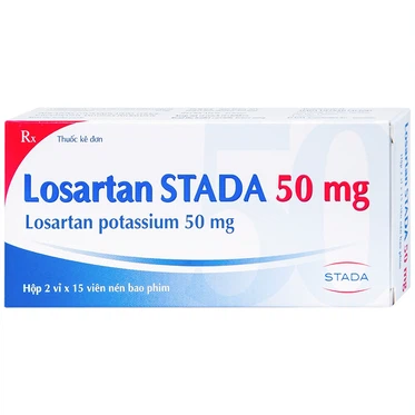 Thuốc Losartan Stada 50mg  (2 vỉ x 15 viên)