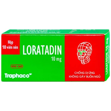 Thuốc Loratadin 10mg Traphaco  (10 viên)