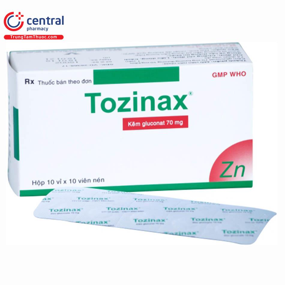 Kẽm Tozinax (Gluonat 70mg ) H/100v - Bình Định