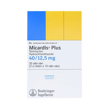 Viên nén Micardis Plus 40/12,5mg Boehringer  (3 vỉ x 10 viên)
