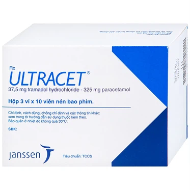 Thuốc Ultracet Janssen (3 vỉ x 10 viên)