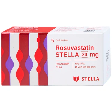 Rosuvastatin 20mg (H/3 vỉ*10v)- Stella