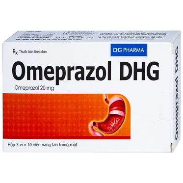 Viên nang Omeprazol DHG 20mg (3 vỉ x 10 viên)