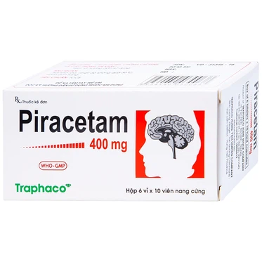 Viên nang cứng Piracetam 400mg Traphaco (6 vỉ x 10 viên)