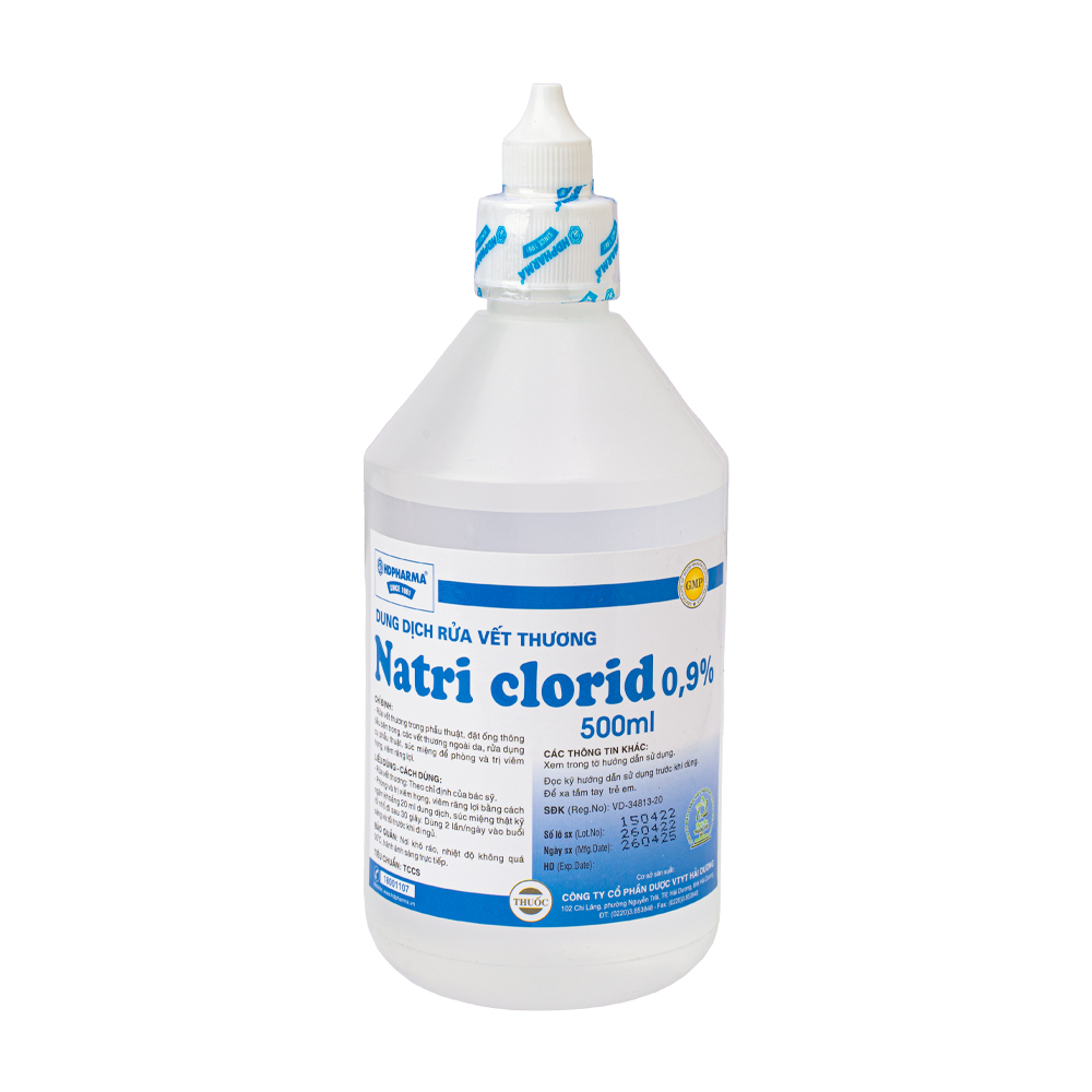 Natriclorid 500ml- nắp nhọn (K/24c)