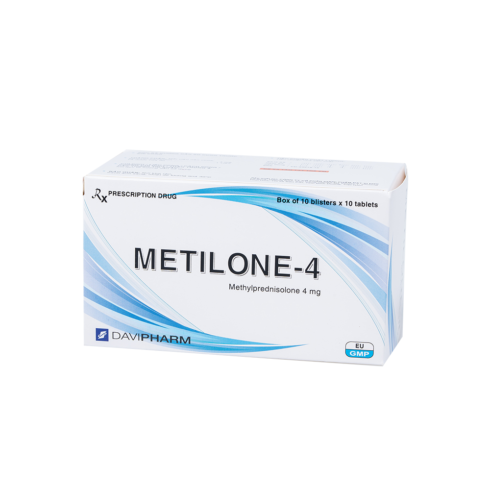 Methylprednisolon 4 mg (Metilone-4 (H/100v) -davi