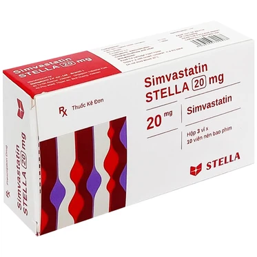 Simvastatin 20mg (H/30 viên)- Stella