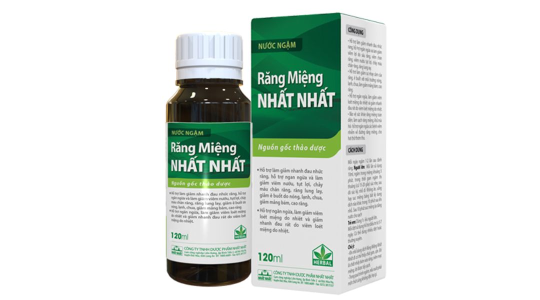 Nước ngậm răng miệng Nhất Nhất 120ml