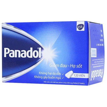 Panadol caplets (H/10vỉ*12v) ( xanh)