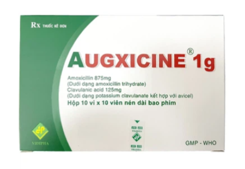 Augxicine 1g Vidipha (10 vỉ x 10 viên)