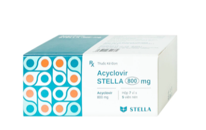 Acyclovir Stella 800mg (7 vỉ x 5 viên)