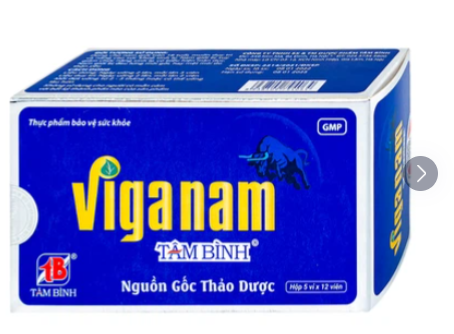 Viên uống Viganam Tâm Bình (5 vỉ x 12 viên)