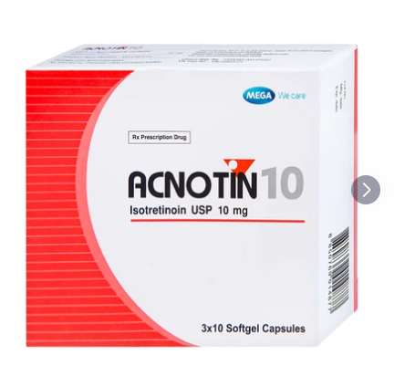 Thuốc Acnotin 10mg MEGA We care (3 vỉ x 10 viên)