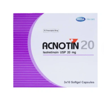 Thuốc Acnotin 20mg MEGA We care (3 vỉ x 10 viên)