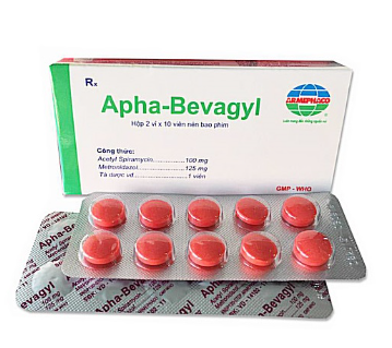 Thuốc kháng sinh Apha-Bevagyl hộp 20 viên