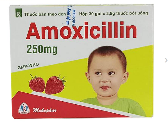 Amoxicillin 250mg (H/30gói) Mekophar
