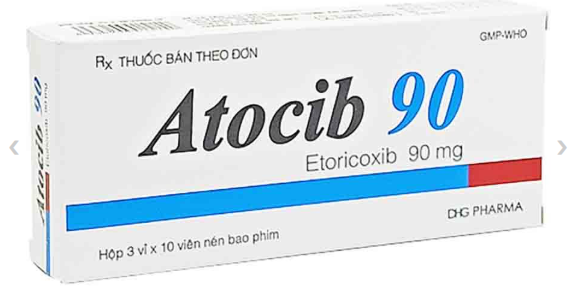 Thuốc Atocib 90mg DHG (3 vỉ x 10 viên)