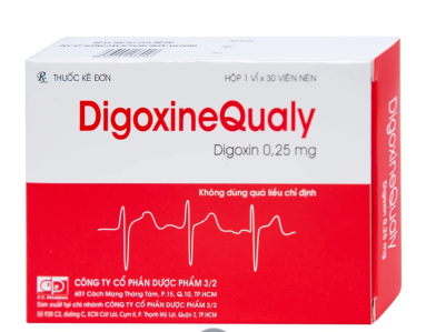 Thuốc DigoxineQualy Dược 3-2 (1 vỉ x 30 viên)